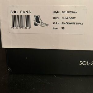 Sol Sana Ella Ankle Boot - Black and White